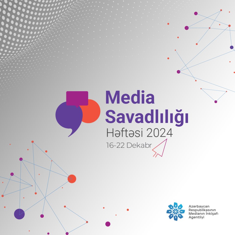 Bu gunden etibaren “Media Savadliligi” Heftesine start verilir