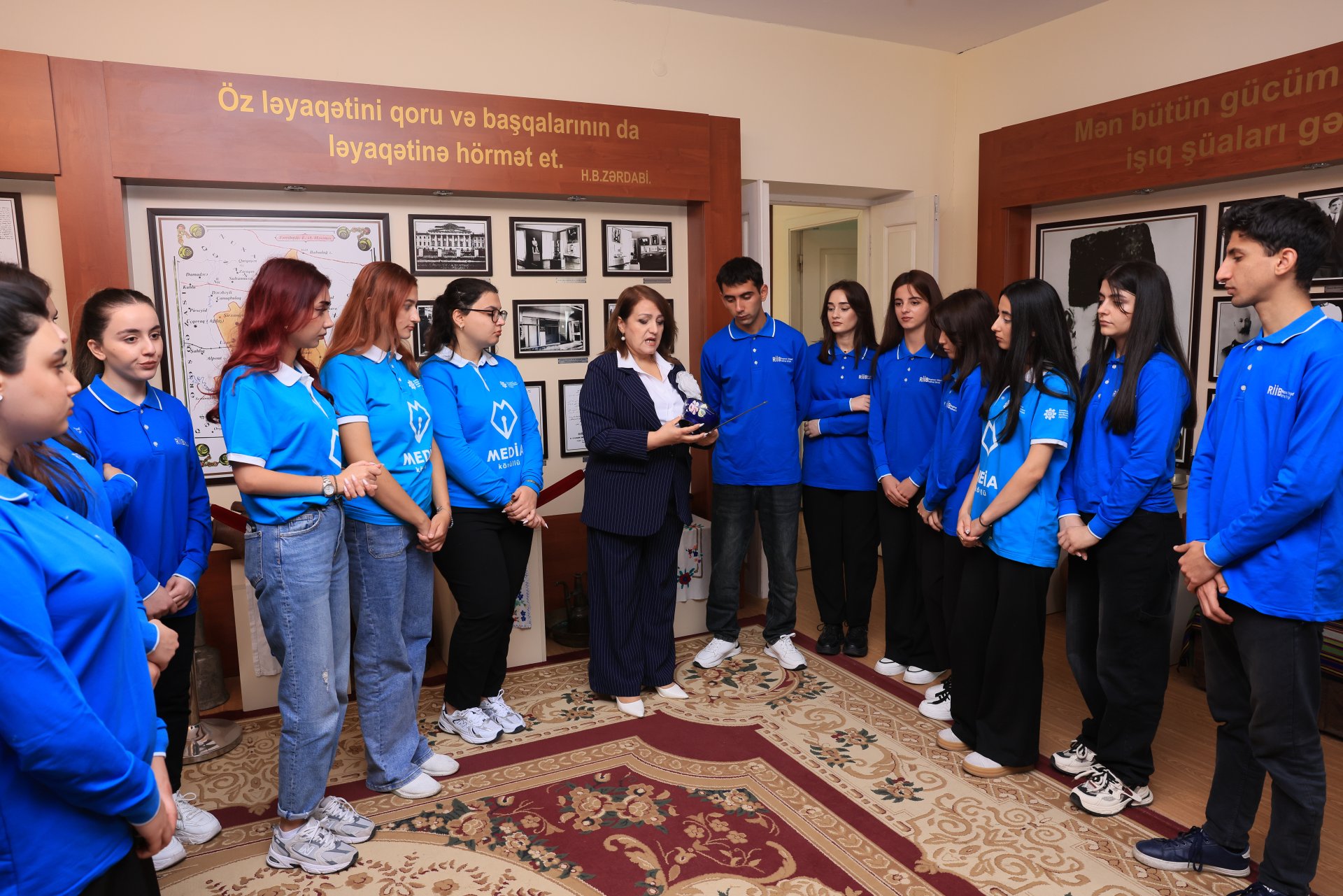 Azerbaycan milli metbuatinin 150 illik yubileyi ile elaqedar MEDIA ve RIIB konulluleri Zerdab seherine sefer edibler