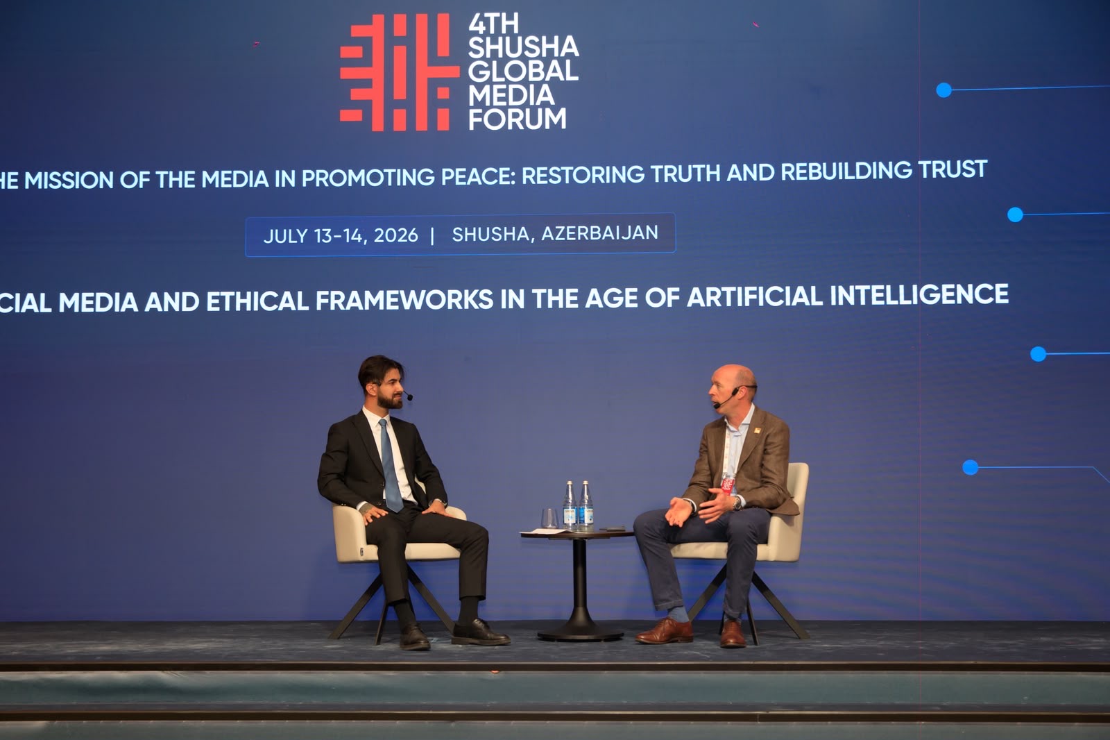 4-cu Susa Qlobal Media Forumunda &ldquo;Suni intellekt dovrunde sosial media ve etik cerciveler&rdquo; movzusunda tekbetek formatli muzakire kecirilib