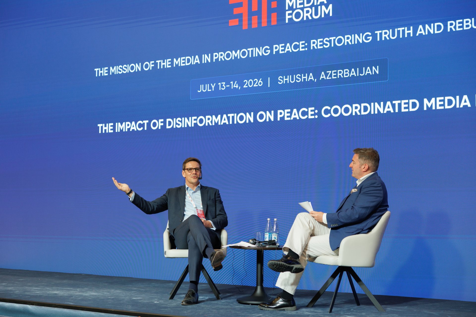4-cu Susa Qlobal Media Forumunda &ldquo;Dezinformasiyanin sulhe tesiri: Mediada koordinasiyali reaksiyalar&rdquo; movzusunda tekbetek formatli muzakire kecirilib