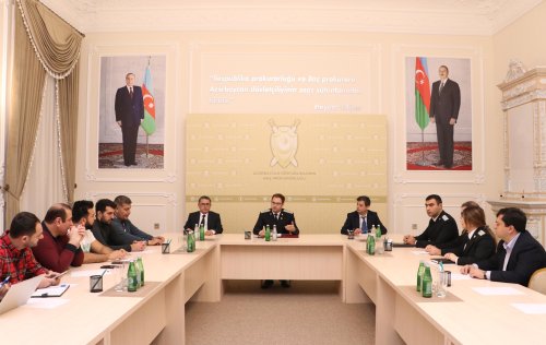 Bas Prokurorluqda media numayendeleri ucun interaktiv telim kecilib