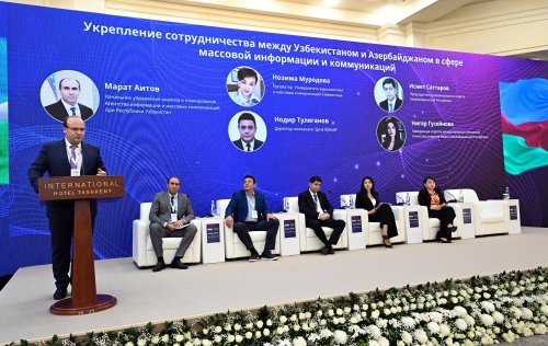 &ldquo;Reqemsal dovrde heqiqet axtarisinda: dezinformasiyaya qarsi mubarize&rdquo; movzusunda kecirilen I Ozbekistan-Azerbaycan Media Forumu panel sessiyalarla davam edib