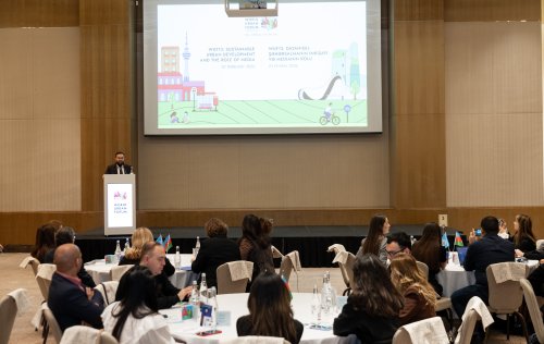 Media numayendeleri ucun WUF13 haqqinda melumatlandirma sessiyasi kecirilib