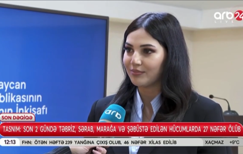 Medianin Inkisafi Agentliyinin aciqlamasina dair "ARB 24" telekanalina musahibe | Seide Sefiyeva