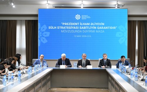 Medianin Inkisafi Agentliyinde &ldquo;Prezident Ilham Eliyevin sulh strategiyasi sabitliyin qarantidir&rdquo; movzusunda deyirmi masa teskil edilib
