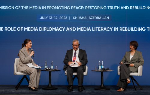 4-cu Susa Qlobal Media Forumunda &ldquo;Etimadin berpasinda media diplomatiyasi ve media savadliliginin rolu&rdquo; movzusunda panel muzakire kecirilib
